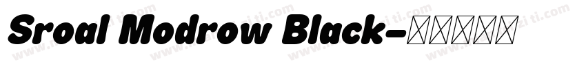 Sroal Modrow Black字体转换